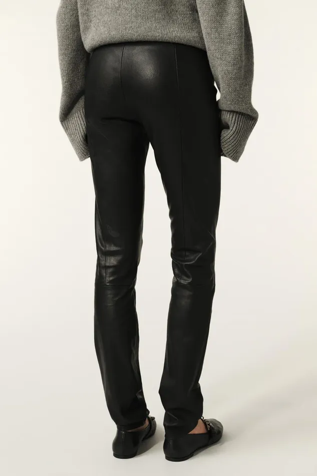 Stretch Leggings Quartz Black Women Baandsh Pants and Jeans