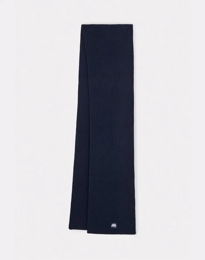 Sundek Basic Rib Knitted Scarf Navy Man Scarves