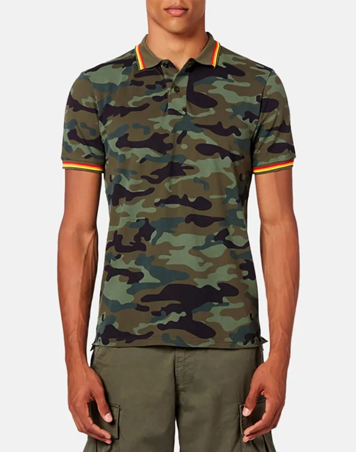 Sundek Brice Polo Camou Vintage Deep Forest Man Mini Me
