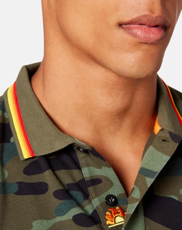 Sundek Brice Polo Camou Vintage Deep Forest Man Mini Me