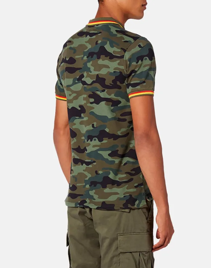 Sundek Brice Polo Camou Vintage Deep Forest Man Mini Me