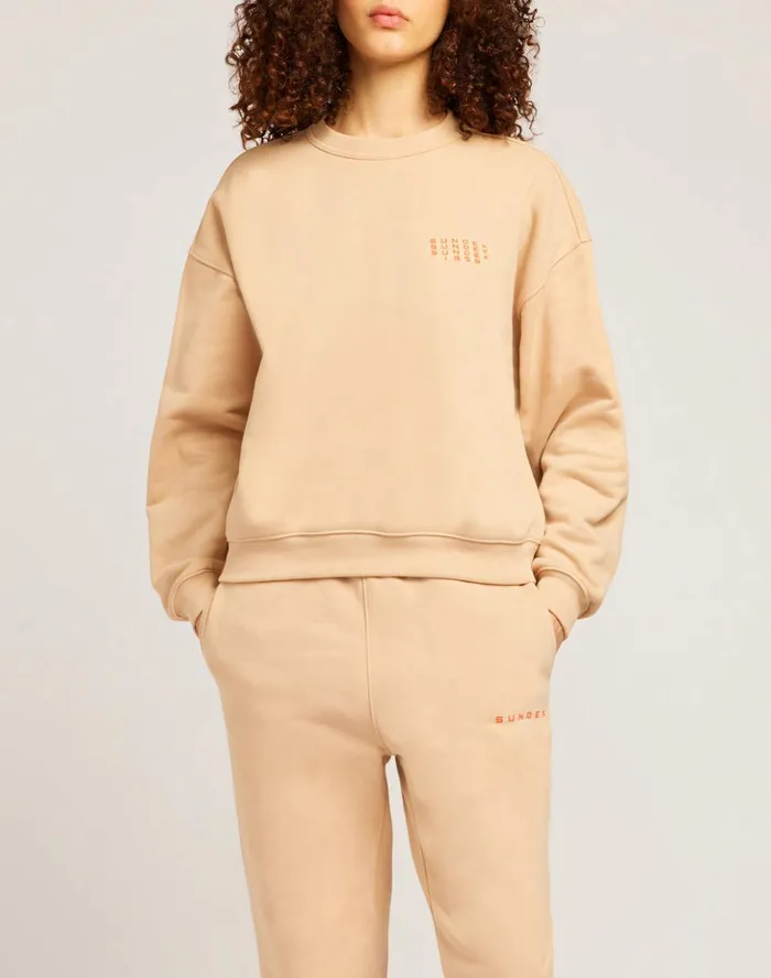 Sundek Brushed Cotton Sweatshirt Desert Woman Sweatshirts