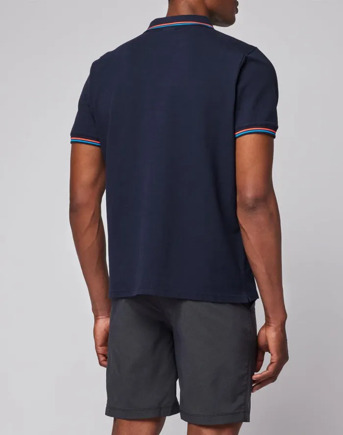 Sundek Cotton Piquet Polo Shirt Navy 01 Man Polo Shirt