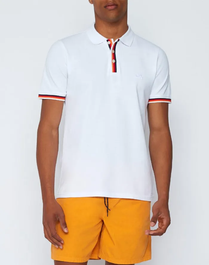Sundek Cotton Piquet Polo Shirt White 01 Man Polo Shirt