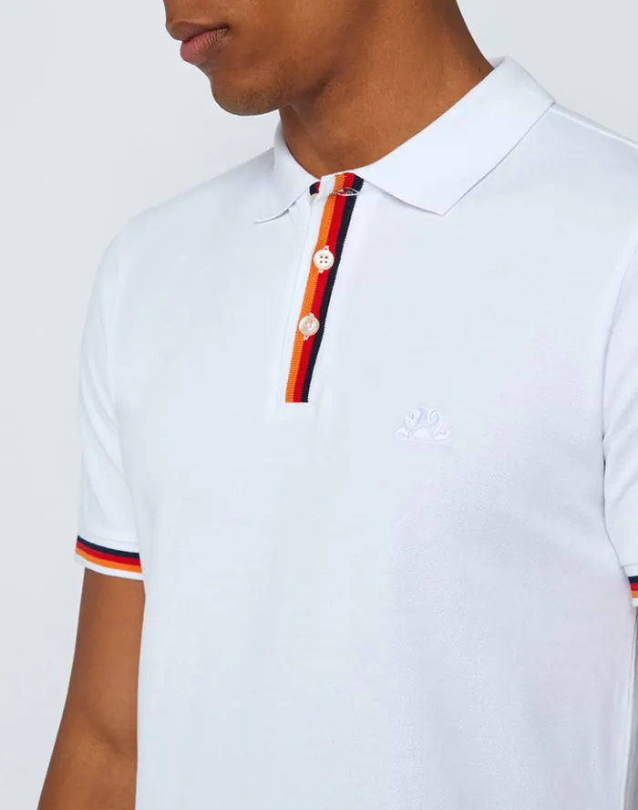 Sundek Cotton Piquet Polo Shirt White 01 Man Polo Shirt