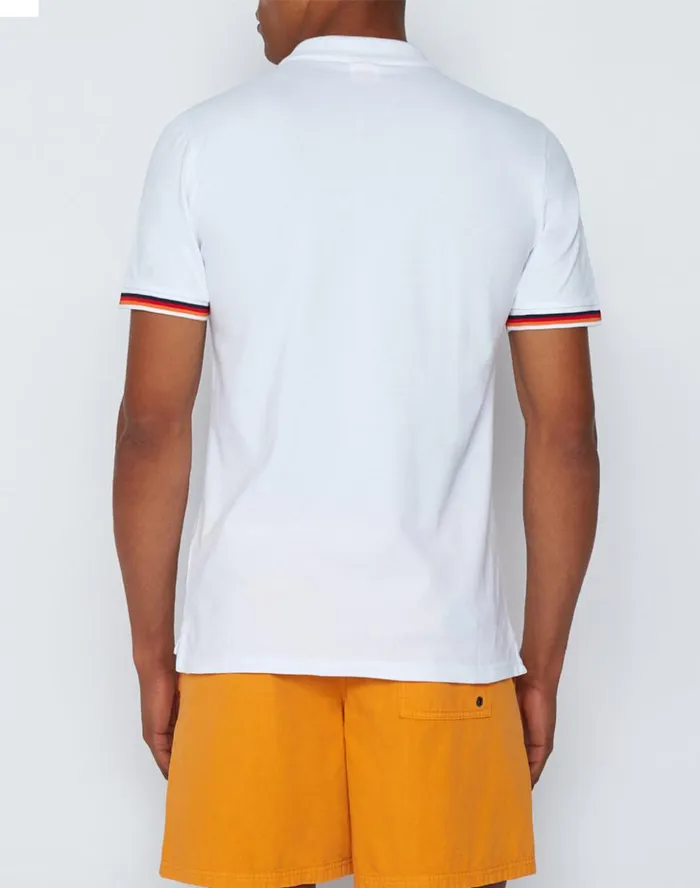 Sundek Cotton Piquet Polo Shirt White 01 Man Polo Shirt