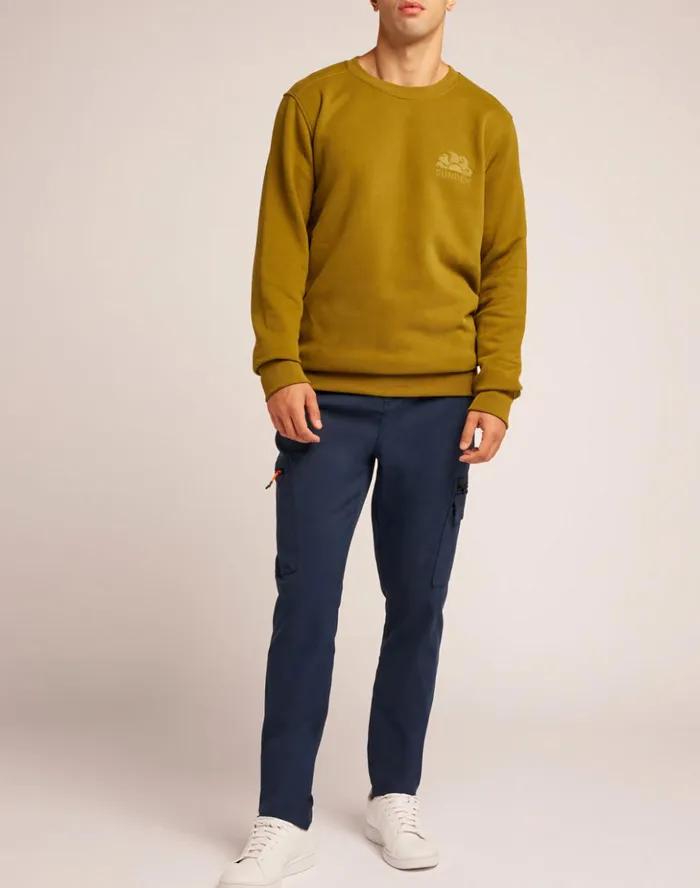 Sundek Crew Neck Brushed Sweatshirts Fern Man Sweatshirts