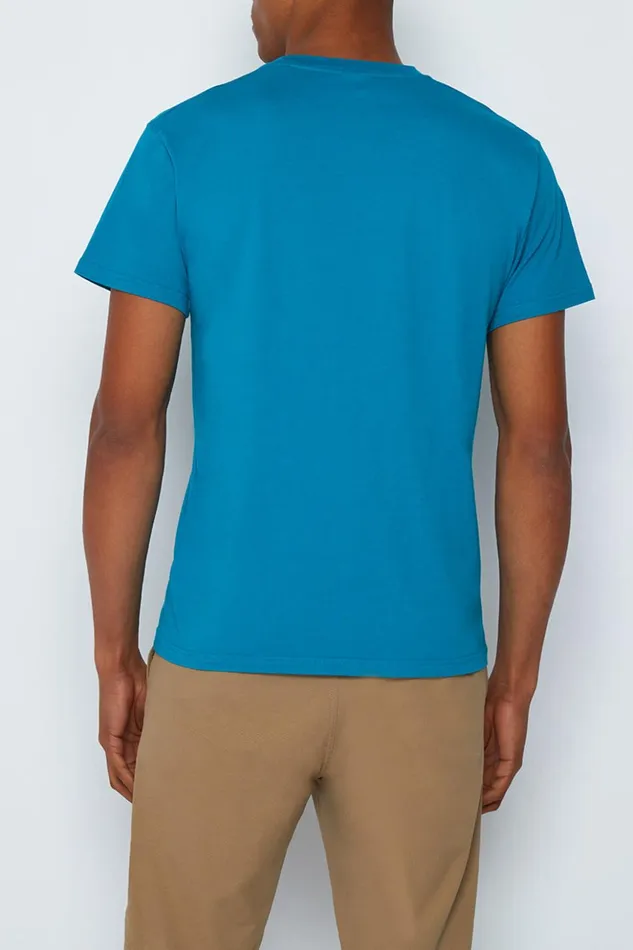 Sundek Crew Neck TShirt With Logo Chromis Man Tshirts