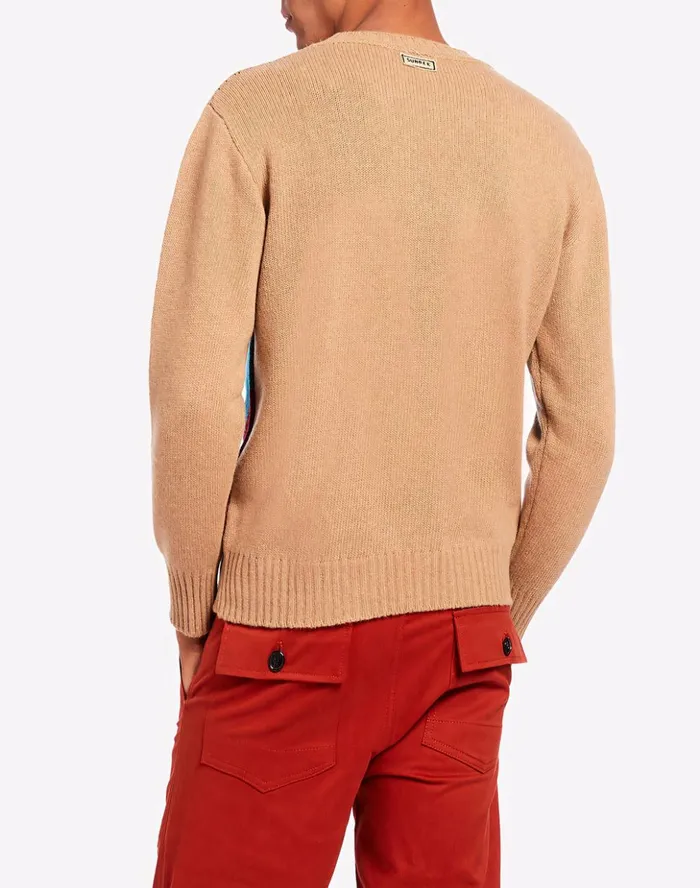 Sundek Crew Neck Wave Jumper Ginger 01 Man Knitwear