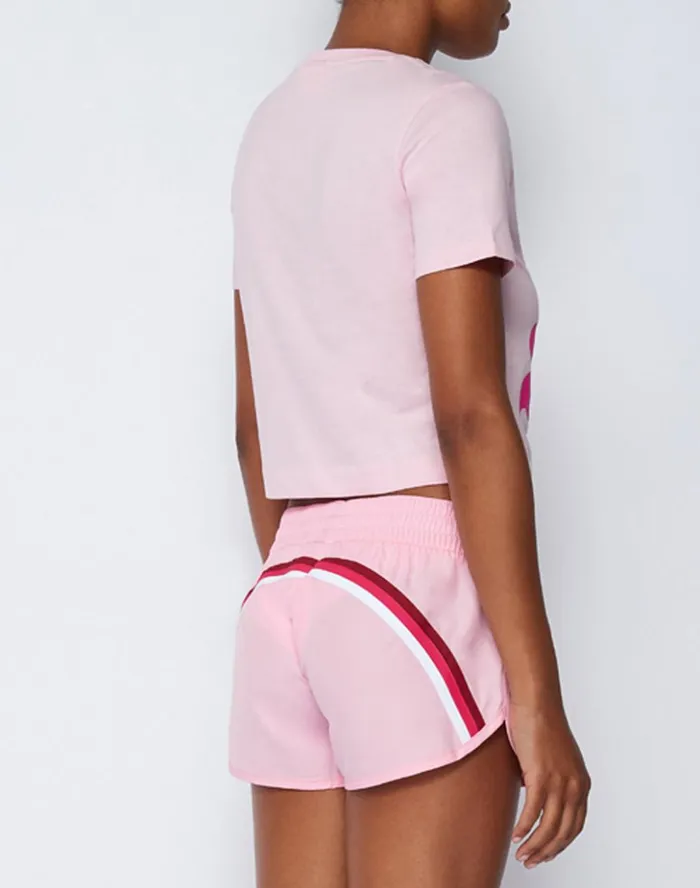 Sundek Cropped TShirt Quartz Pink 01 Woman Tshirts and Tops