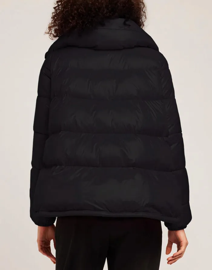 Sundek Down Jacket With Detachable Gloves Black Woman Jackets