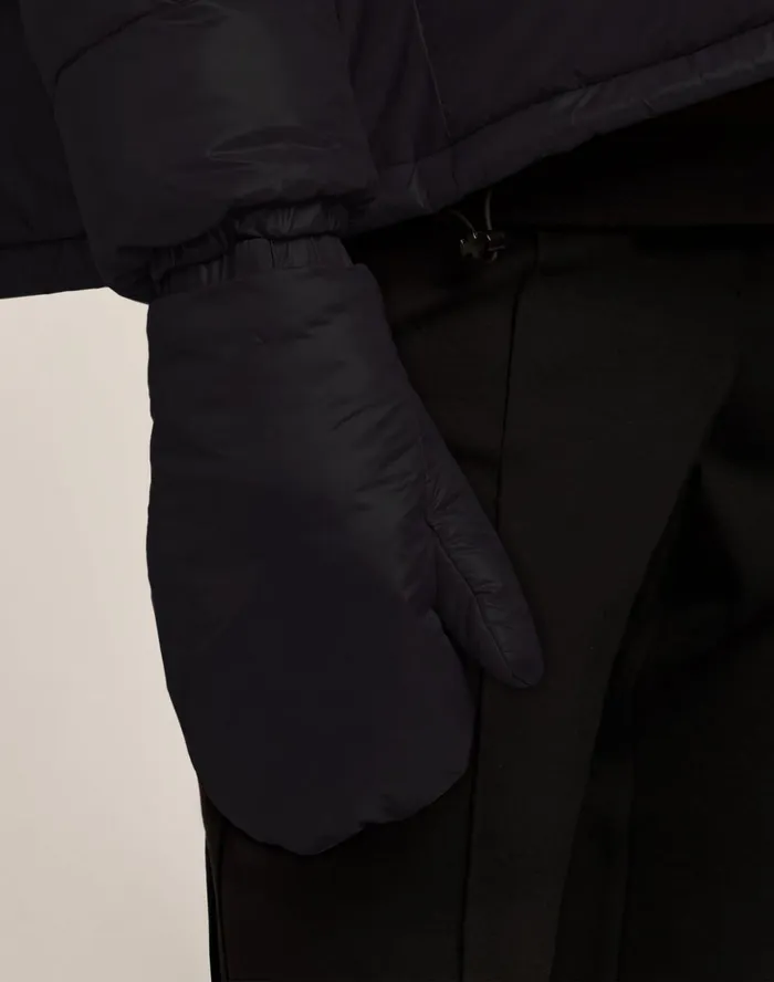 Sundek Down Jacket With Detachable Gloves Black Woman Jackets