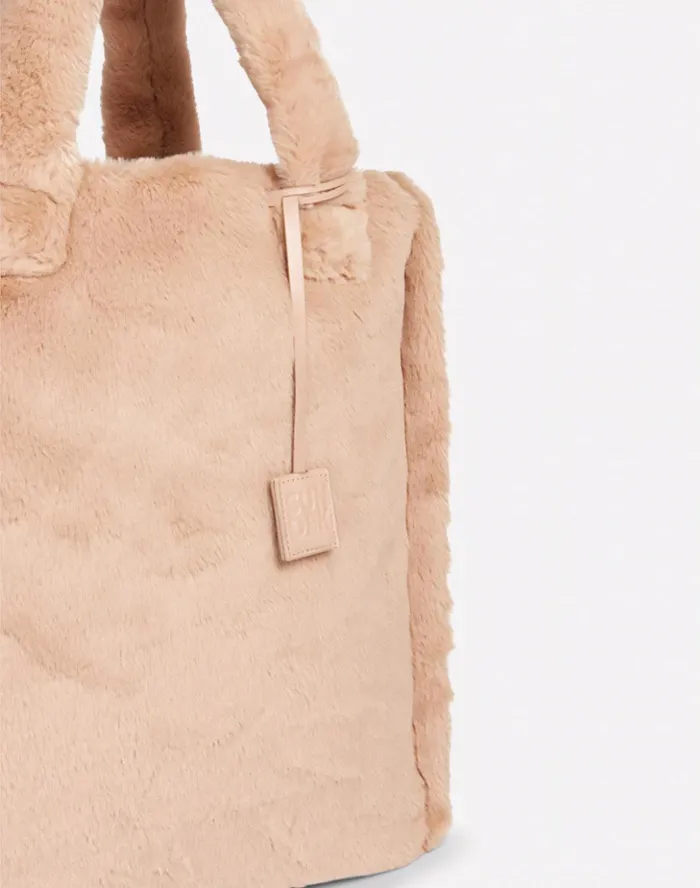 Sundek EcoFur Shopping Bag Nut Woman Bags