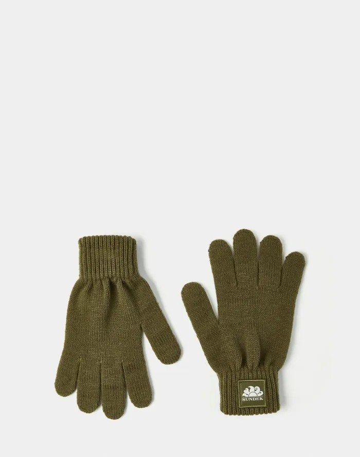 Sundek Gloves With Logo Dkar Green Boy Gloves