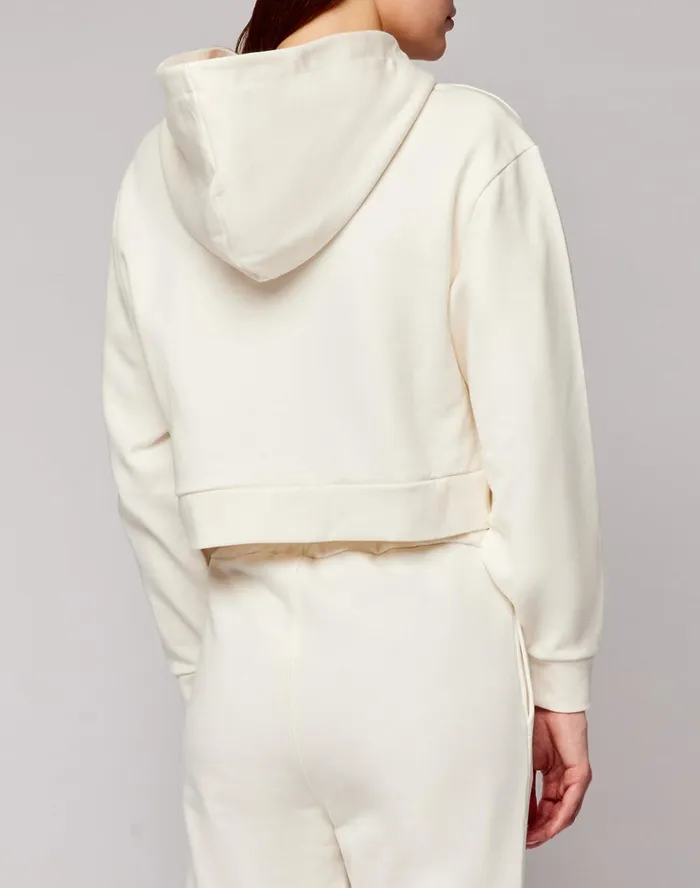 Sundek Hooded Full Zip Fleece With Logo Print Calla Woman Sweatshirts