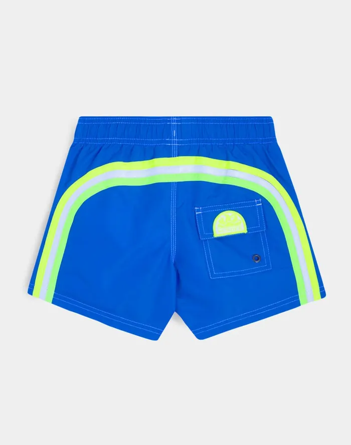 Sundek Iconic Taffeta Stretch Waist Swim Trunks Sapphire 08 BoyMan Iconic