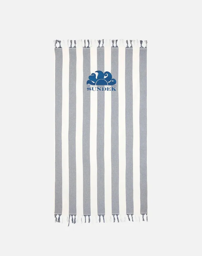 Sundek Jaquard Towel Navy 01 Man Towels