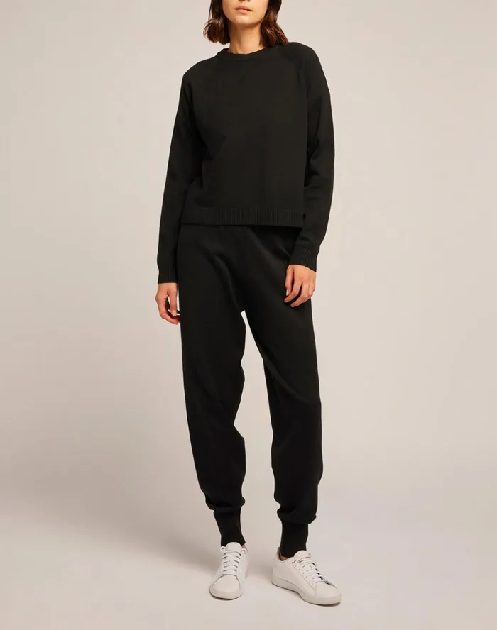 Sundek Knit Trousers Black Woman Trousers