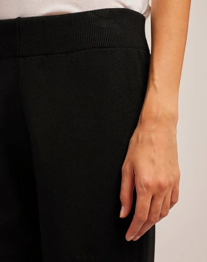 Sundek Knit Trousers Black Woman Trousers