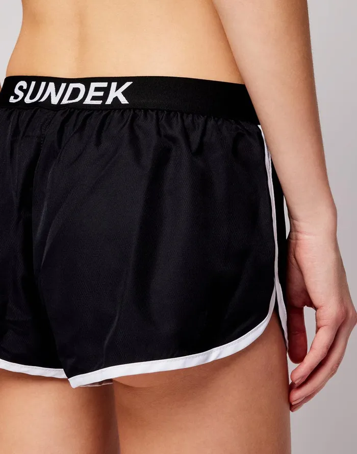 Sundek Lulin 8211 Stretch Waist Swim Shorts Black Woman Shorts