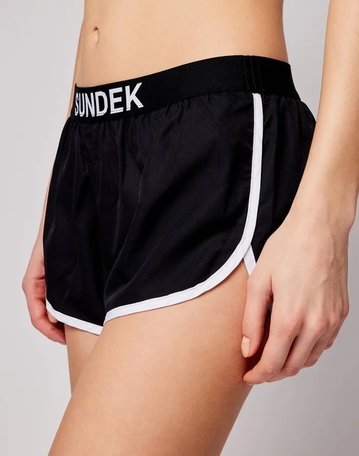 Sundek Lulin 8211 Stretch Waist Swim Shorts Black Woman Shorts