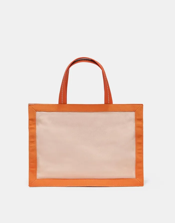 Sundek Medium Canvas Tote Bag Gerbera 01 Woman Bags