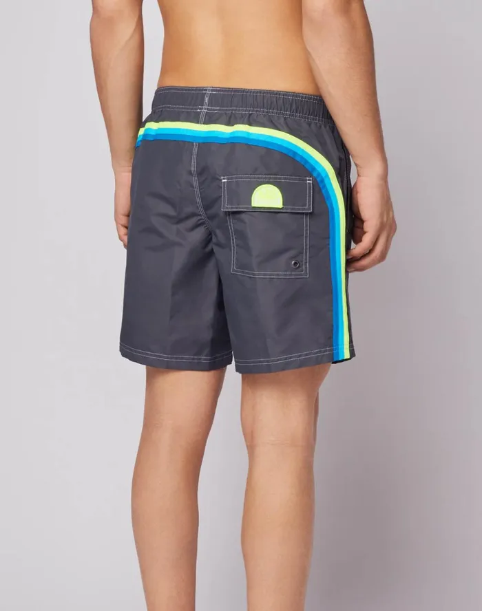 Sundek MidLength Swim Shorts With An Elasticated Waistband Midnight 17 Man Iconic