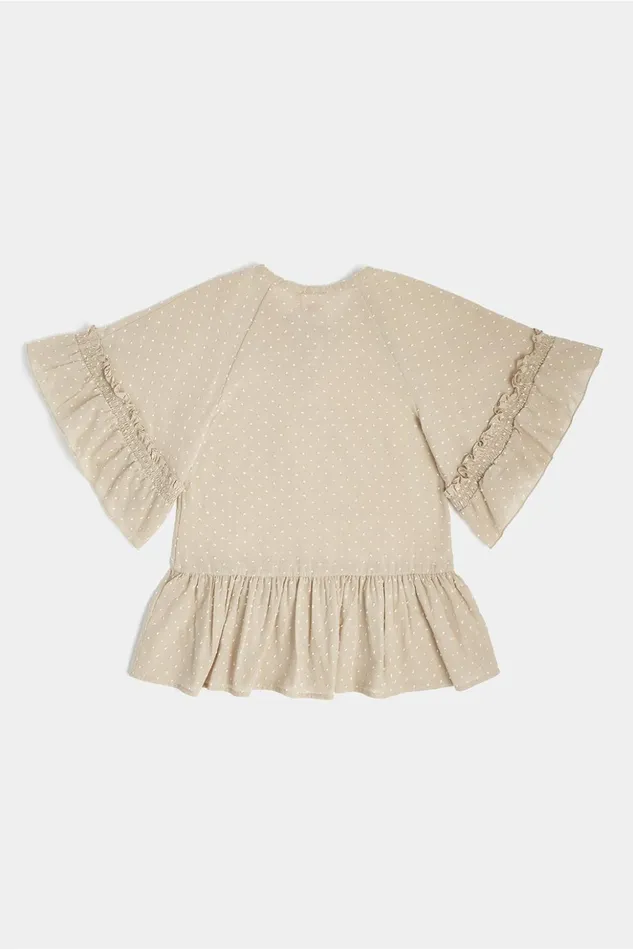 Sundek Mini Blouse With Wide Sleeves Mangrove 01 GirlWoman Blouses And Shirts