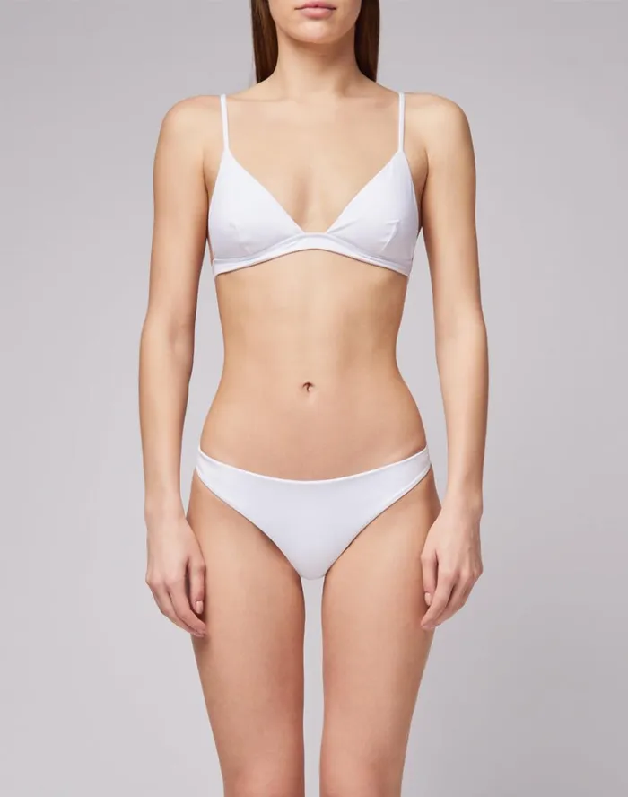 Sundek Napa 8211 Triangle Top White Woman Solid Color Bikini