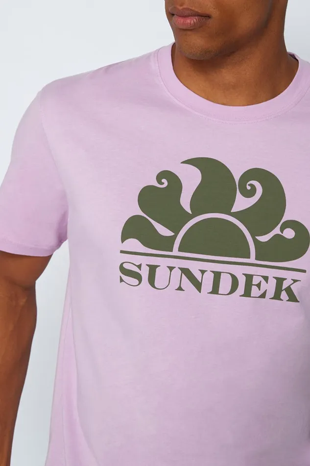 Sundek New Simeon Crew Neck TShirt With Logo Danilia 01 Man Tshirts
