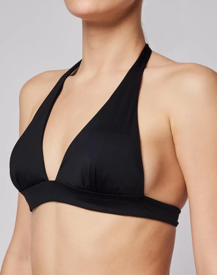 Sundek Olivia Bikini Top Black Woman Solid Color Bikini