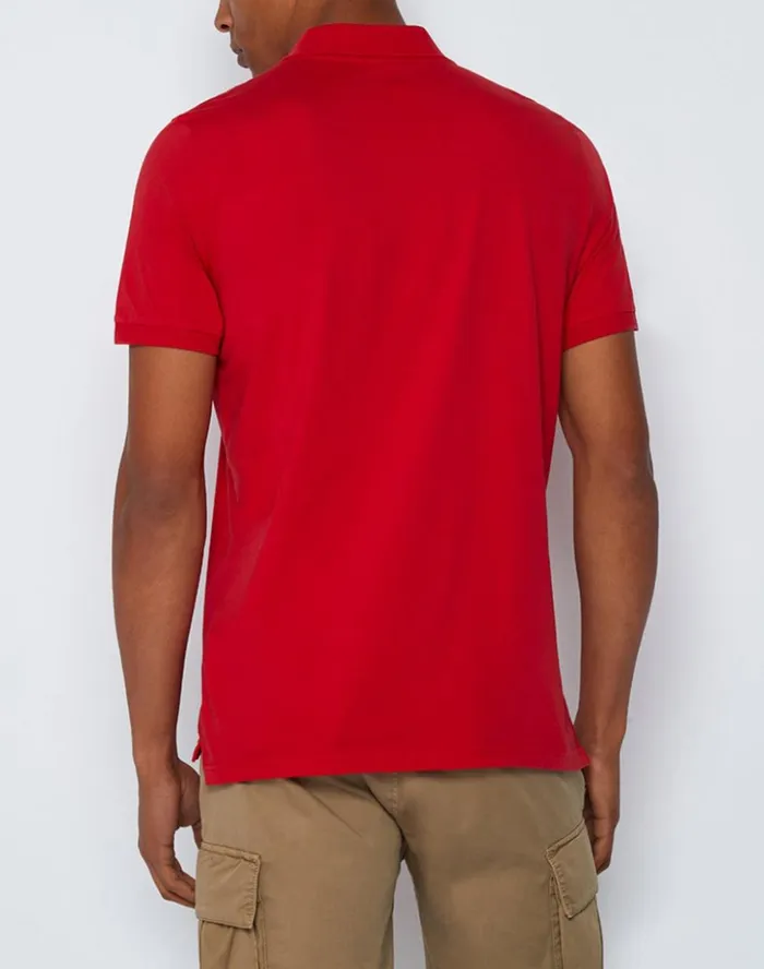 Sundek Organic Cotton Jersey Polo Shirt Pomegranate Man Polo Shirt