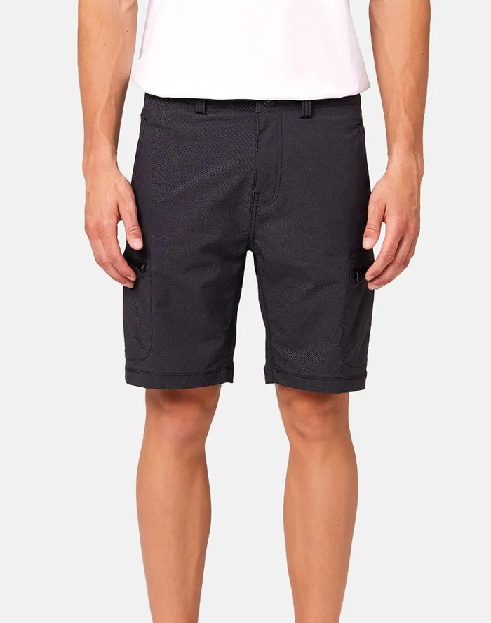 Sundek QuickDry Cargo Shorts Black 01 Man Bermuda