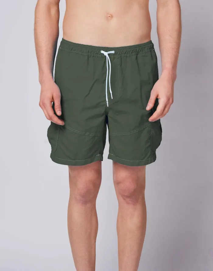 Sundek QuickDry Cargo Shorts Dkar Green Man Bermuda