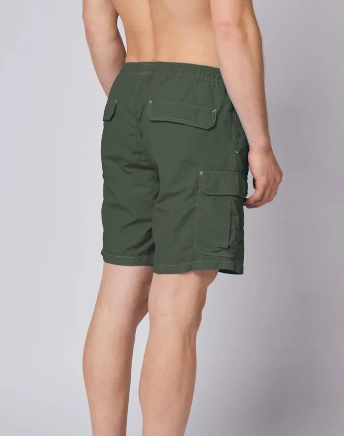 Sundek QuickDry Cargo Shorts Dkar Green Man Bermuda