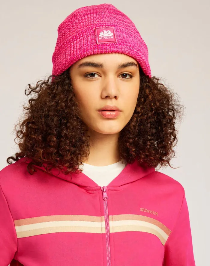 Sundek Rib Knitted Beanie Multicolor 01 Woman Hats and Caps