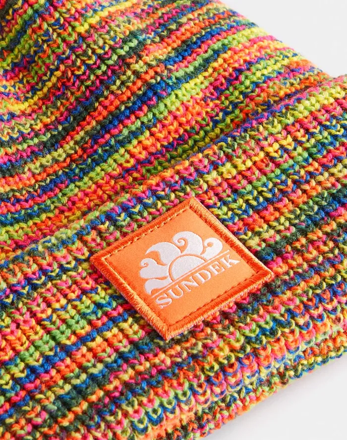 Sundek Ribbed Hat With Logo Multicolor BoyGirl Hats and Caps