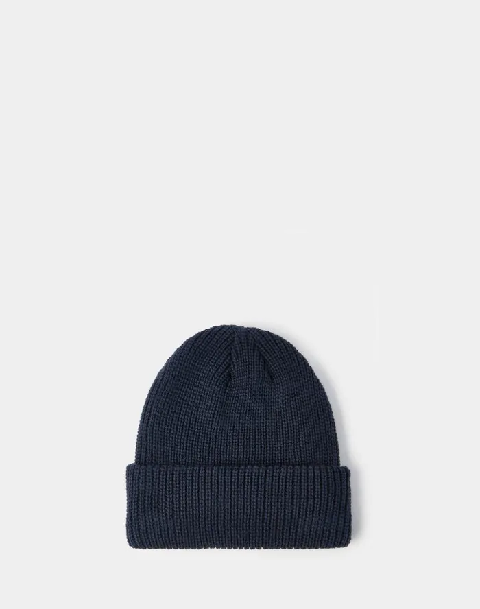 Sundek Ribbed Hat With Logo Navy Boy Hats and Caps