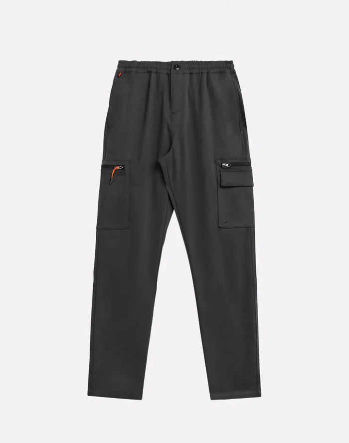 Sundek SemiStretch Cotton Nylon Trousers Anthracite Man Trousers