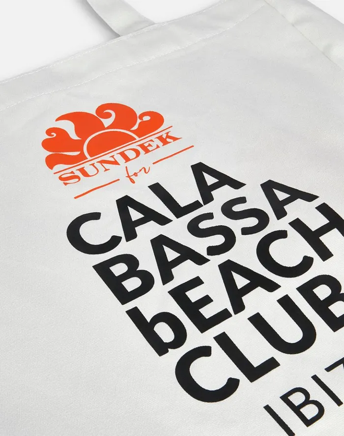 Sundek Shopping Bag Cala Bassa White Woman Bags