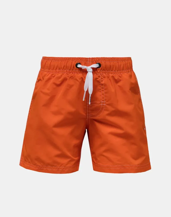 Sundek Short Swim Shorts With An Elasticated Waistband Papaya 01 Boy Iconic