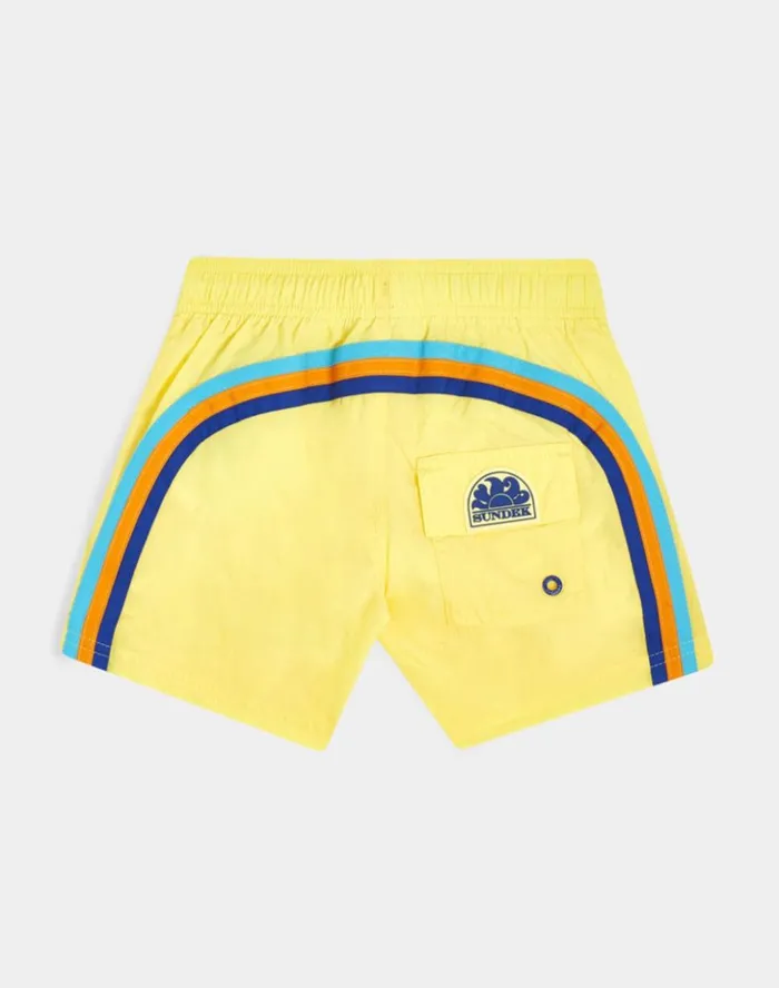 Sundek Stretch Waist Swim Trunks Mimosa 02 Boy Iconic
