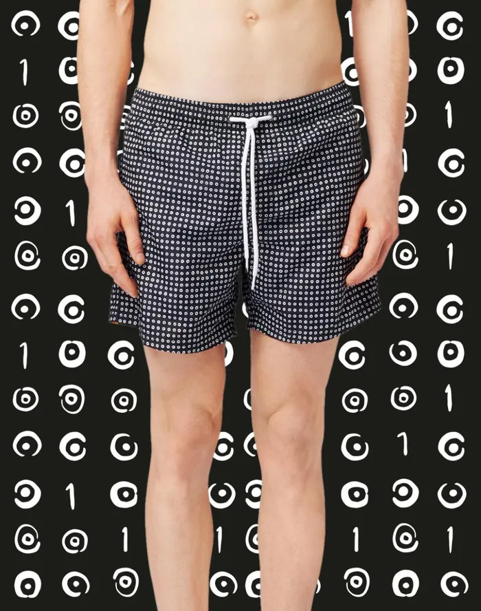 Sundek Sundek Swimshort X 10 Corso Como Black Man Prints