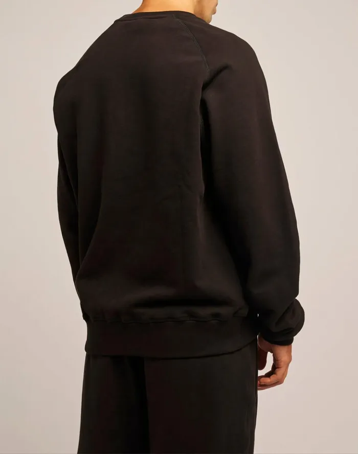 Sundek Sweatshirt With Raglan Sleeves Black Man Sweatshirts