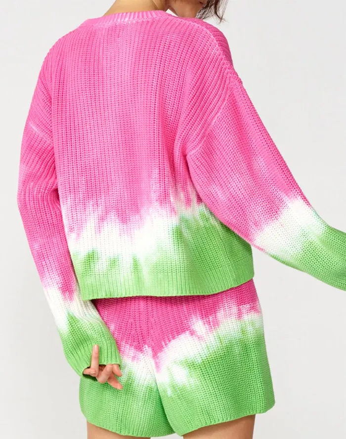 Sundek TieDye LongSleeved Shirt Multicolor 01 Woman Knitwear