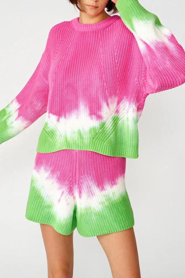 Sundek TieDye LongSleeved Shirt Multicolor 01 Woman Knitwear