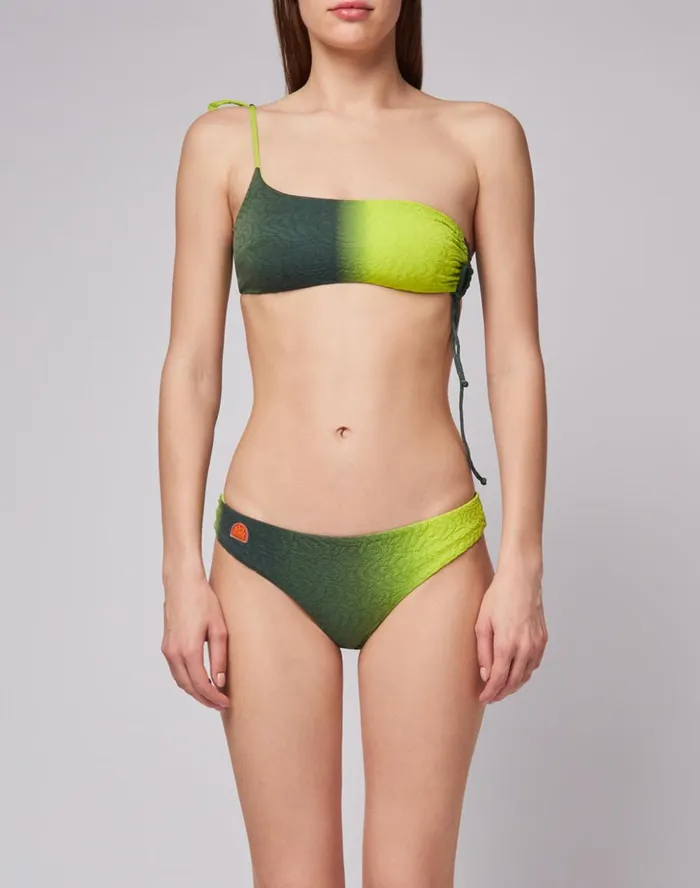 Sundek Wrinkled Culotte Bottom Palma Woman Solid Color Bikini