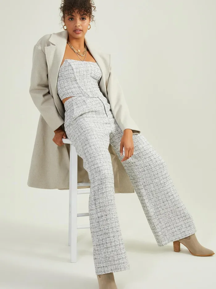 Sutton Long Wool Peacoat Taupe Women Altar039d State Jackets
