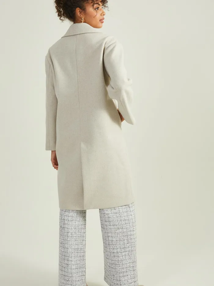 Sutton Long Wool Peacoat Taupe Women Altar039d State Jackets