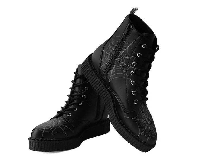 TUK Shoes Boots Black TUKskin 7Eye Spiderweb Glow Boot 8211 Men